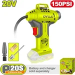 پمپ باد شارژی 20 ولت دایلو مدل DTLN2520 | کمپرسور باد پرتابل دیجیتال با فشار 150 PSI
