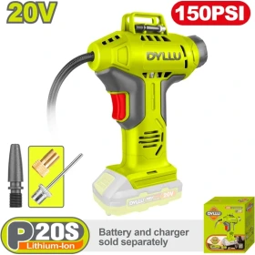 پمپ باد شارژی 20 ولت دایلو مدل DTLN2520 | کمپرسور باد پرتابل دیجیتال با فشار 150 PSI