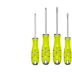 ست 4 عددی پیچ‌گوشتی دایلو مدل DTSSA404 | مجموعه پیچ‌گوشتی حرفه‌ای دوسو و چهارسو فولاد S2 با دسته ارگونومیک ضد لغزش