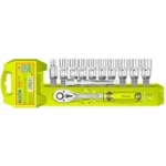 ست بکس 1/2 اینچ 12 عددی دایلو مدل DTST2212 | مجموعه آچار بکس حرفه‌ای CR-V با دسته جغجغه 45 دندانه