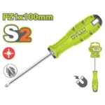 پیچ‌گوشتی چهارسو مغناطیسی دایلو مدل DTSDC214 | نوک PZ1 فولاد S2 سخت‌کاری شده با دسته ارگونومیک ضد لغزش