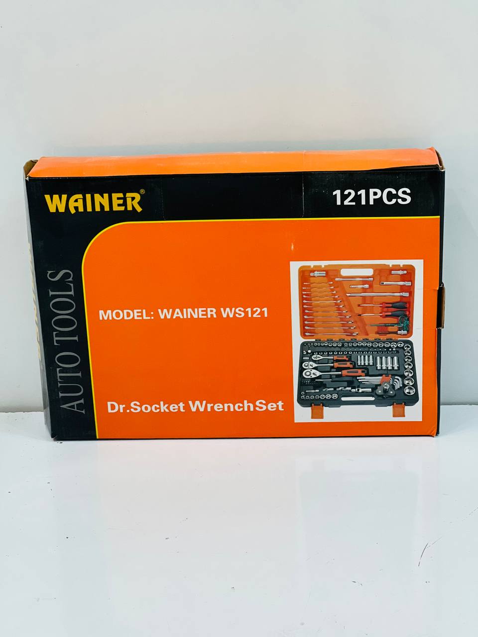جعبه بکس 121 پارچه Wainer مدل WS-121 | ست کامل بکس و آچار کروم حرفهای با کیف حمل جعبه بکس 121 پارچه Wainer مدل WS-121 | ست کامل بکس و آچار کروم حرفهای با کیف حمل