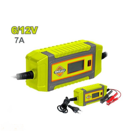 شارژر باتری 6 و 12 ولت 7 آمپر دایلو مدل DTBY1A071 | شارژر هوشمند اتوماتیک باتری خودرو و موتور سیکلت