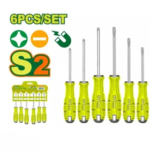 ست 6 عددی پیچگوشتی دایلو مدل DTSSA406 | پیچگوشتی حرفهای S2 فولادی با نوک آهنربایی