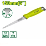 اره چوب بر 150 میلی‌متری دایلو مدل DTHW3G06 | اره دستی برش چوب و MDF با تیغه فولاد 65Mn و دندانه 7TPI
