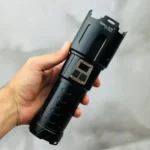 چراغ قوه پلیسی اسمال سان مدل ZY-T293 | نور 6000 لومن، برد 1000 متر، باتری 12000 میلیآمپر، پاوربانک و زومدار - Image 2