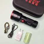 چراغ قوه اسمال سان مدل Small Sun ZY-T277 | چراغ قوه شارژی زوم دار 3000 لومن با برد 500 متر و پاوربانک - Image 4