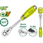 آچار جغجغه 1/4 اینچ دایلو مدل DTRW1214 | جغجغه 45 دندانه فولاد Cr-V و CrMo