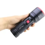 چراغ قوه اسمال سان مدل Small Sun ZY-T277 | چراغ قوه شارژی زوم دار 3000 لومن با برد 500 متر و پاوربانک