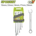 ست آچار یکسر رینگ 5 عددی دایلو مدل DTSP1215 | آچار کروم وانادیوم CR-V سایز 10 تا 19 میلی‌متر