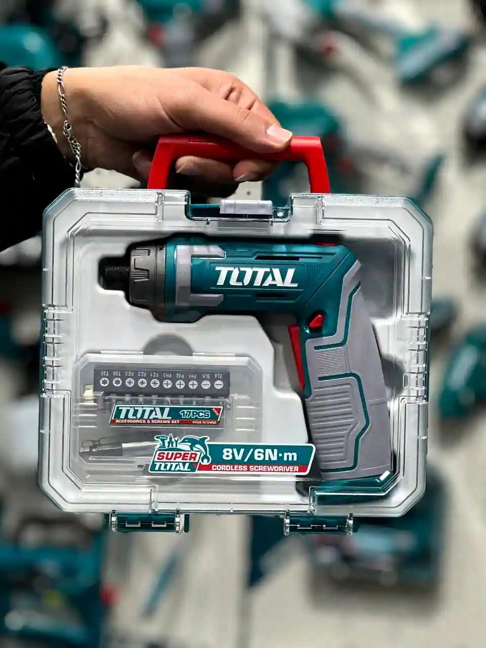 پیچ گوشتی شارژی 8 ولت توتال مدل TSDLI08025 پیچ گوشتی شارژی 8 ولت توتال مدل TSDLI08025
