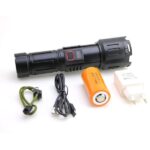 چراغ قوه پلیسی زوم دار اسمال سان مدل Small Sun ZY-T290 شارژی Type-C با برد 580 متر و پاوربانک - Image 5